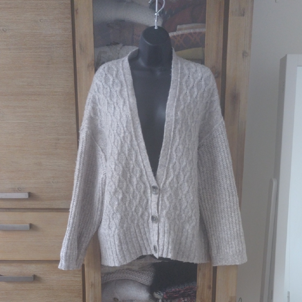 Free People Gray Cardigan